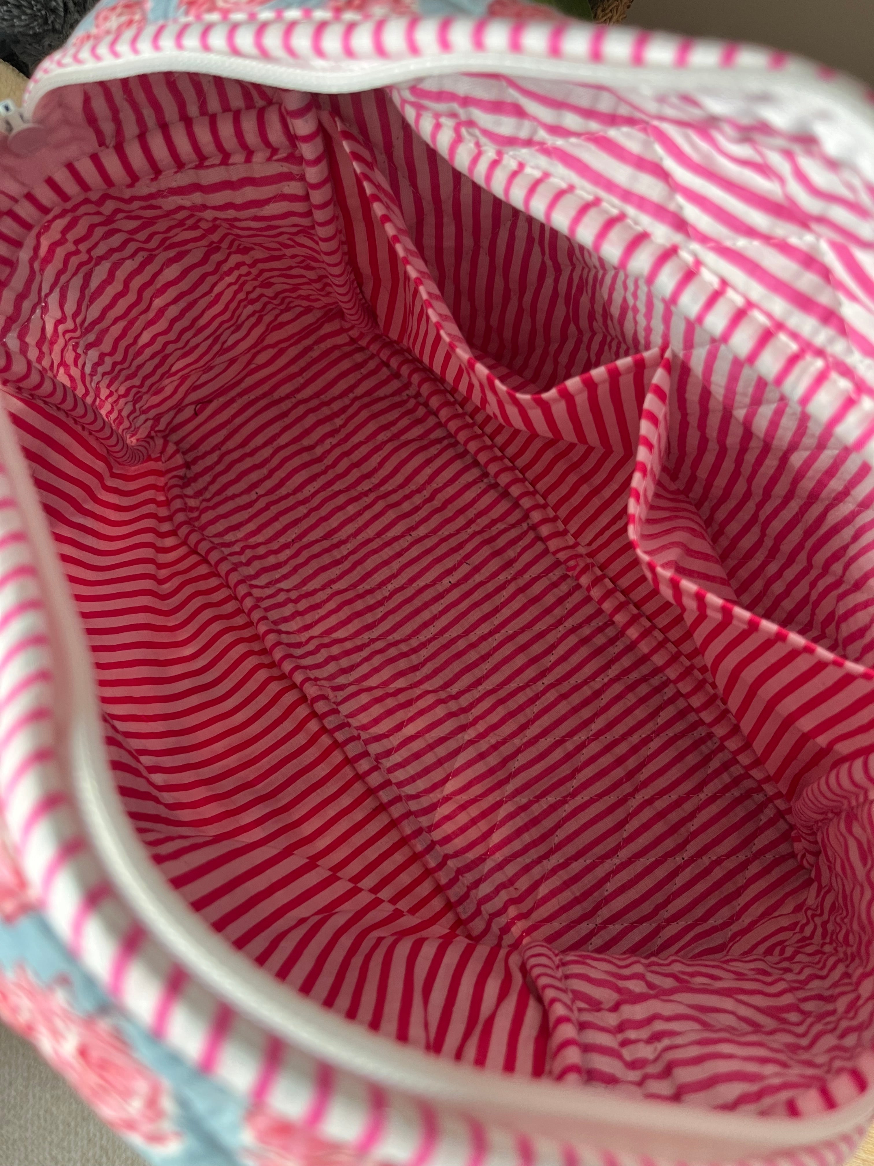 Large Wash Bag - Pink Petal