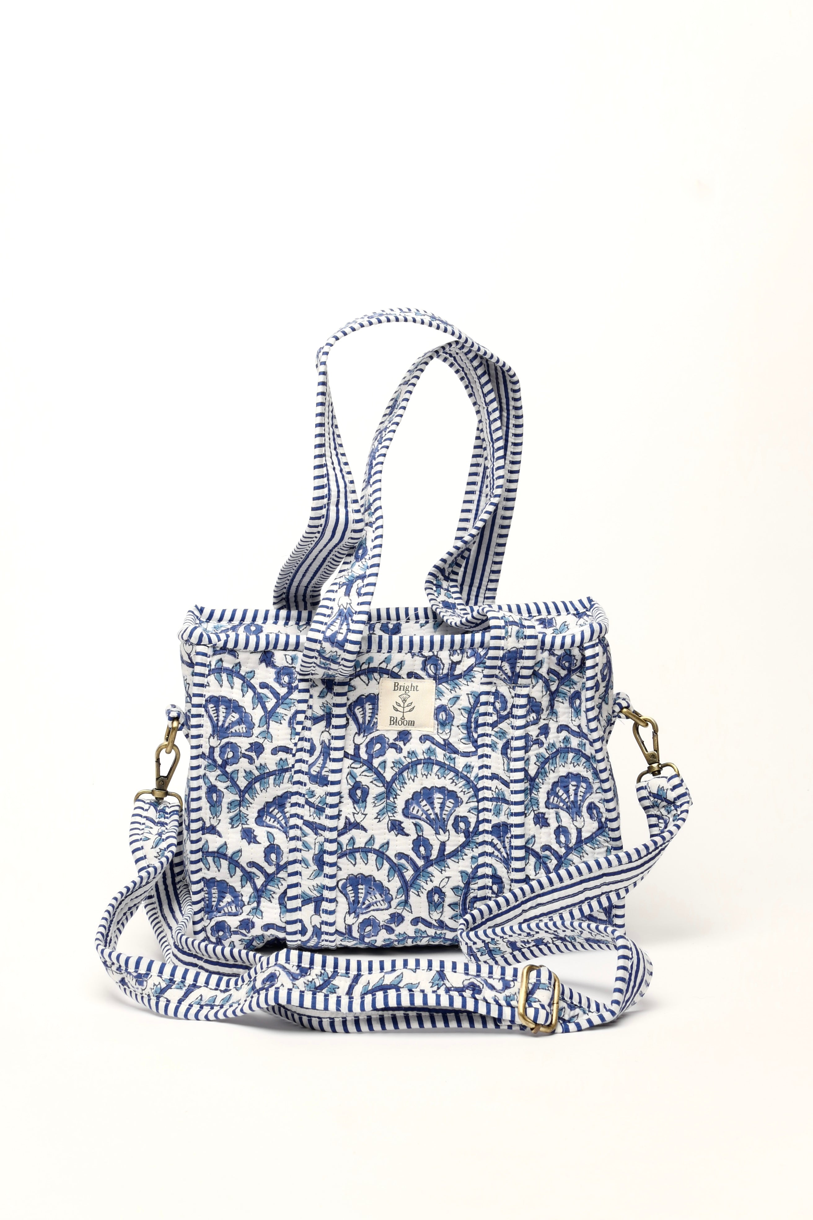 Blue Vine Mini Tote Bag