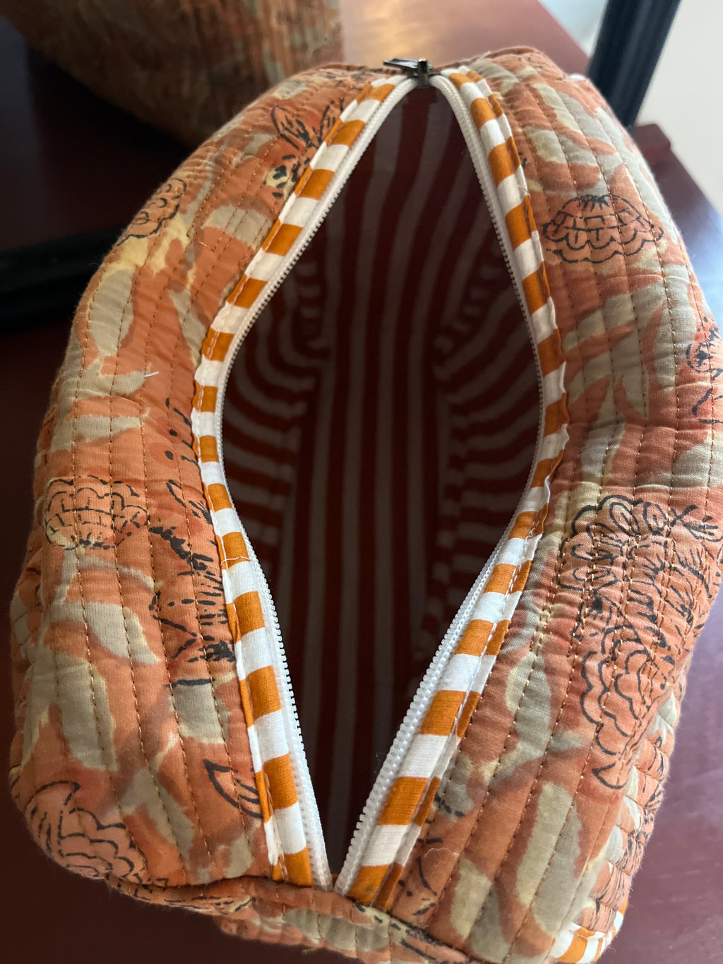 Scallop Wash Bag - Autumn Garden