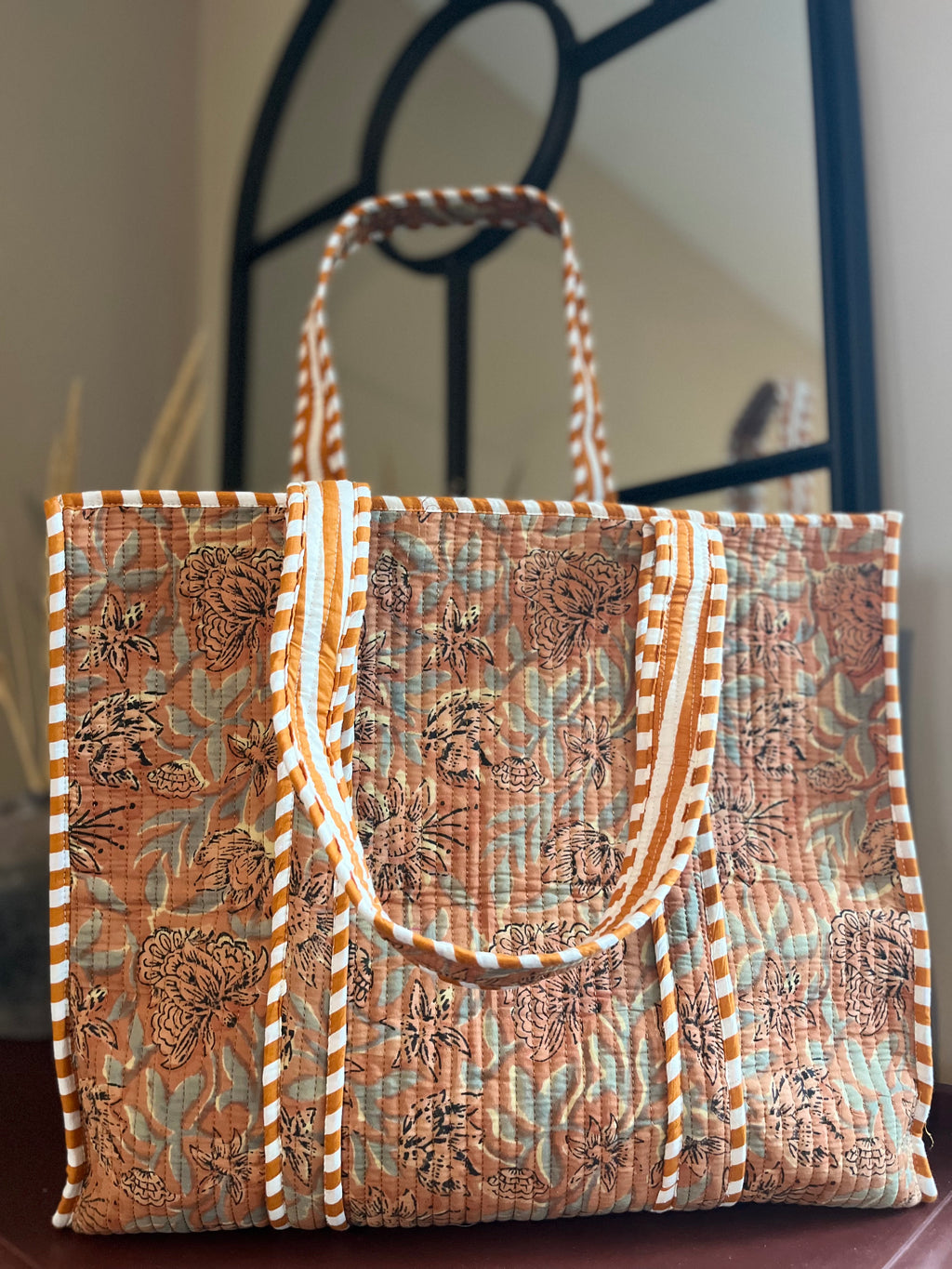 Large Tote Bag - Autumn Garden