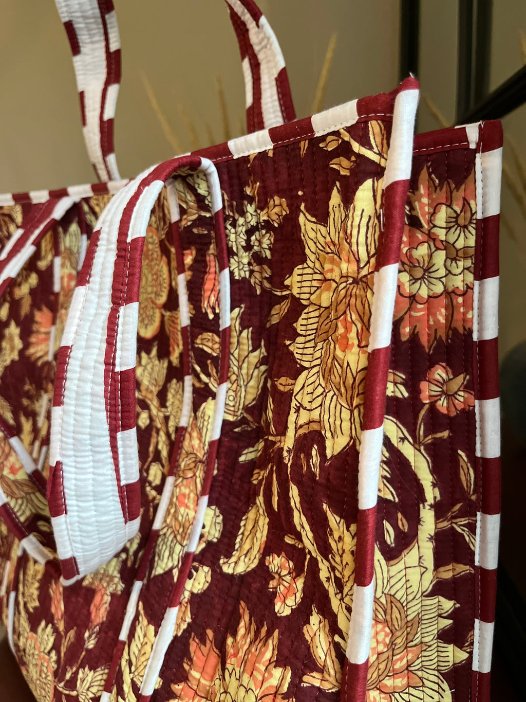 Large Tote Bag - Vintage Juniper