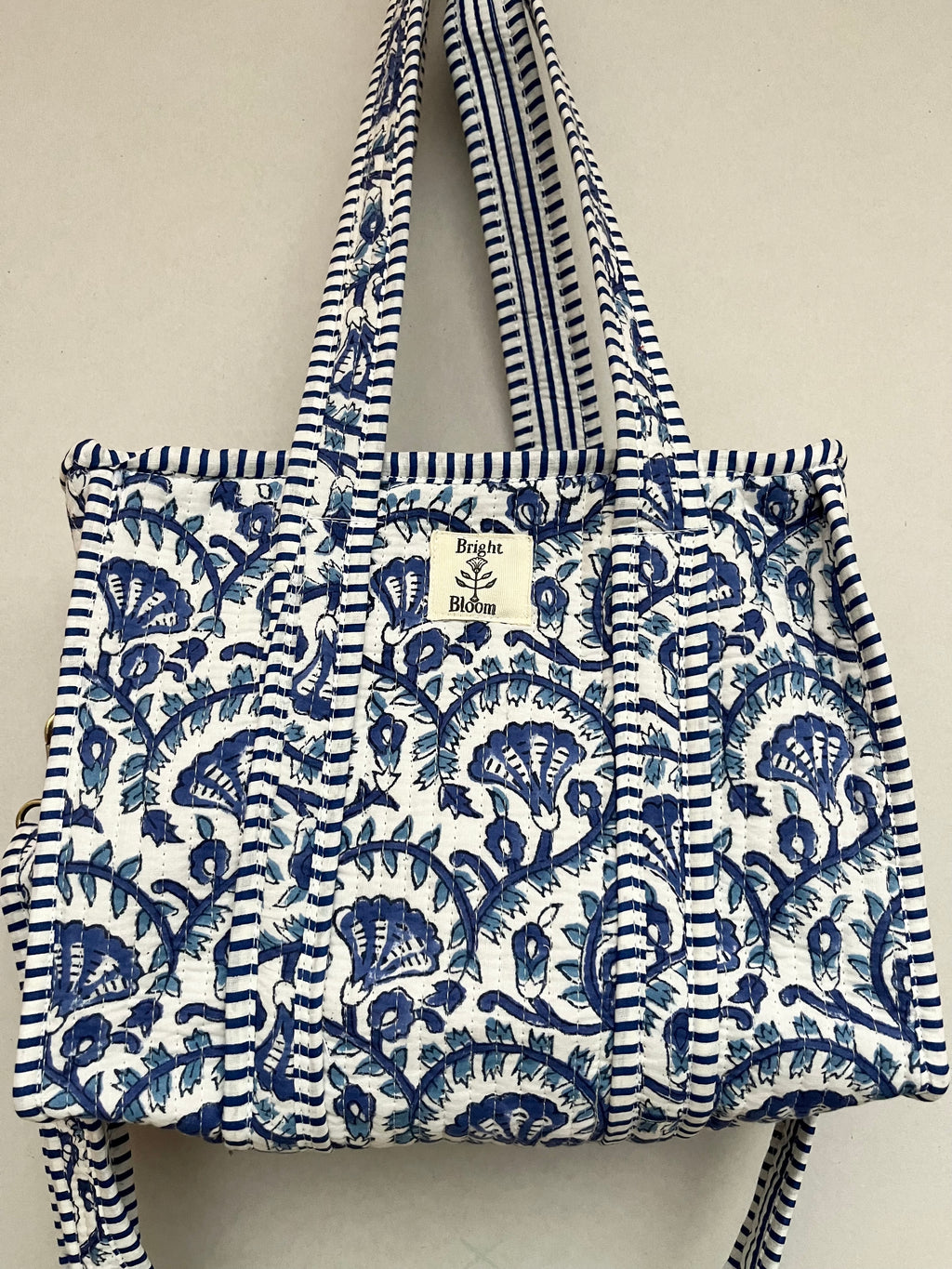 Blue Vine Mini Tote Bag