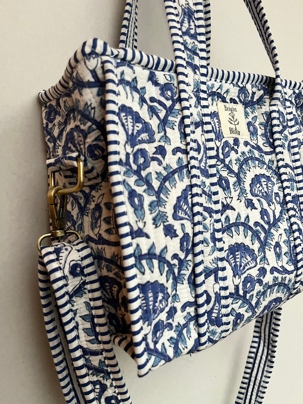 Blue Vine Mini Tote Bag